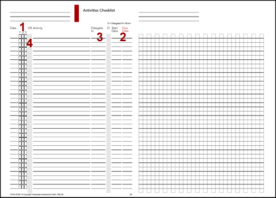 Activities Checklist