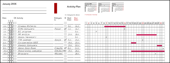 Monthly Activity Plan